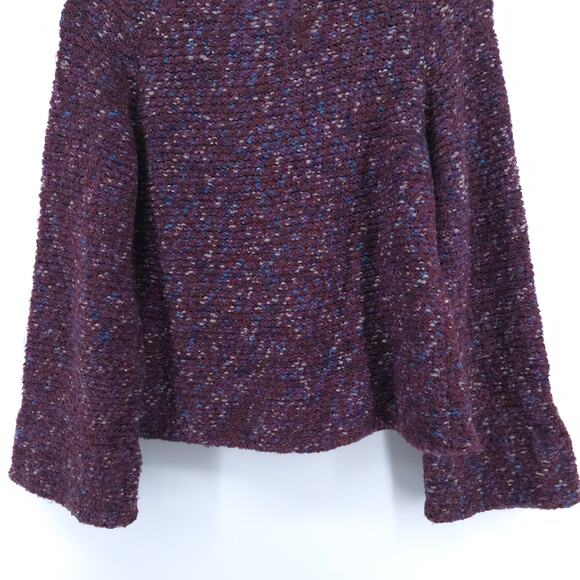 Anthro Curio Vintage Plum Cottagecore Chunky Knit Covered Buttons Petticoat M - Picture 14 of 16
